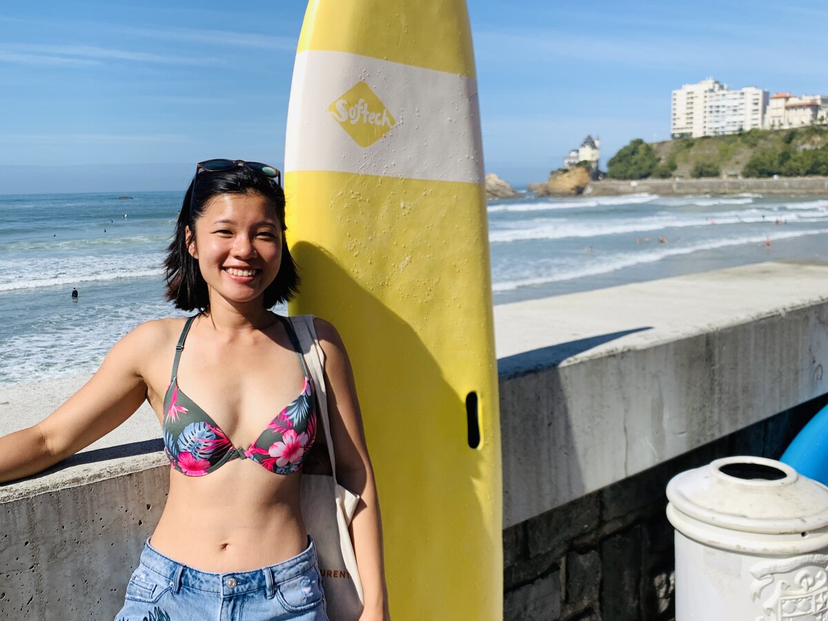 Surfing on the French Atlantic coast